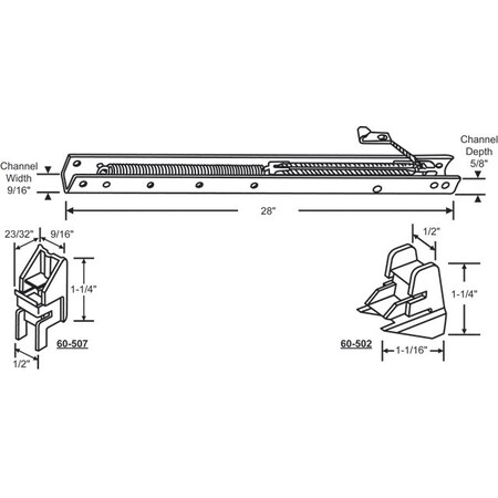 28in Window Channel Balance